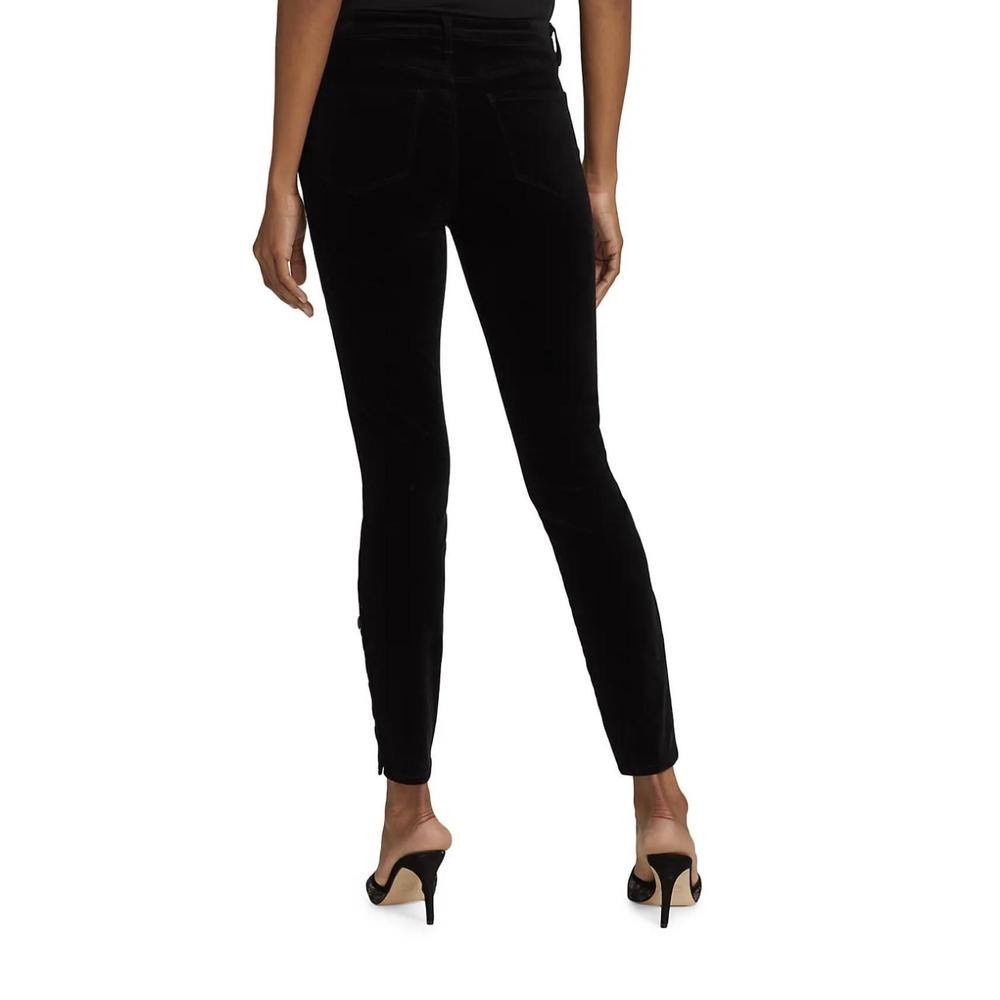 NEW L'AGENCE piper velvet jeans in noir - Picture 3 of 4